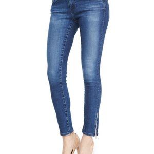 AG ADRIANO GOLDSCHMIED Zip-up Legging Ankle Skinny Jeans.